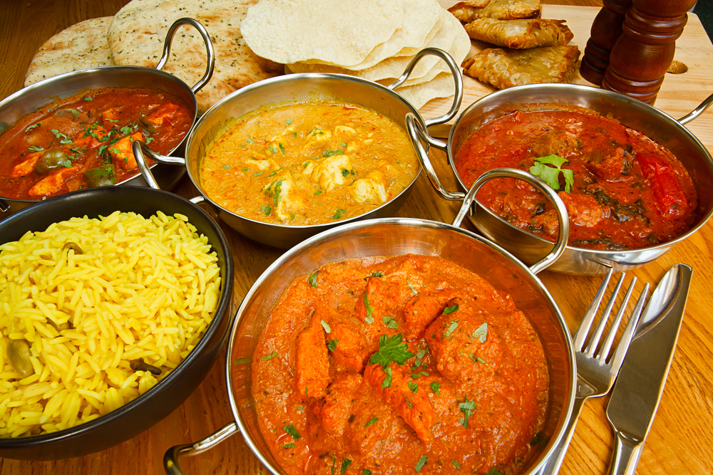 a selection of indian foods